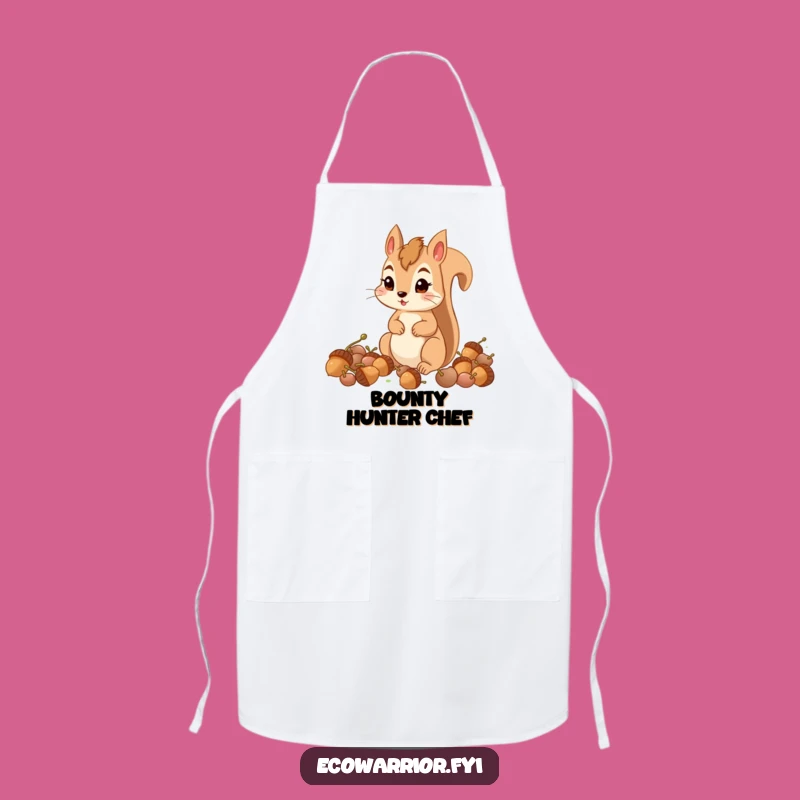 Funny Squirrel Acorn Collector Apron: Determined Chef's Wear Gift