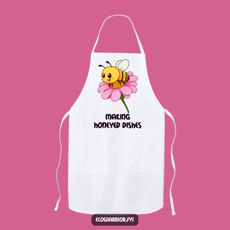 Funny Bee Bloom Apron - Garden with Sweet Flair