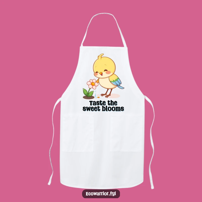 Funny Bird Watering Apron: Joyful Gardener's Blooming Kitchen Protector