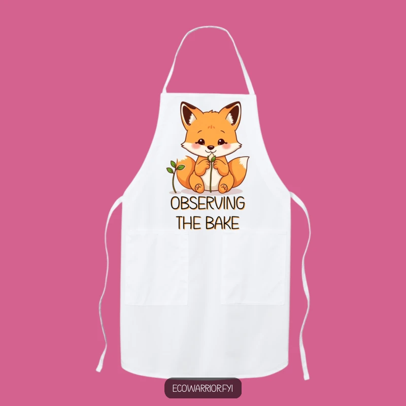 Funny Fox Apron: Curious Gardener's Kitchen Tool, Thoughtful Cooking Gift