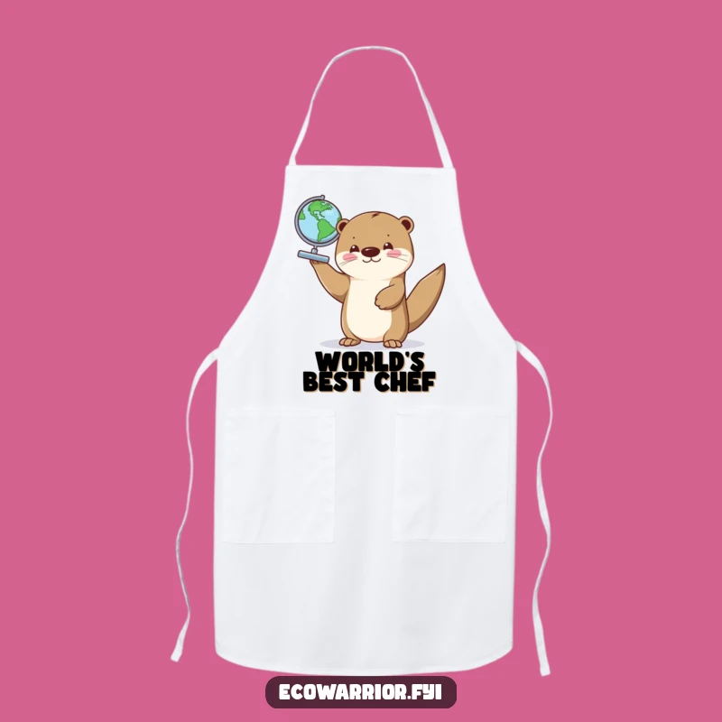 Funny Otter Globe Pride Apron: Cook Up Adventures With This Hilarious Kitchen Accessory