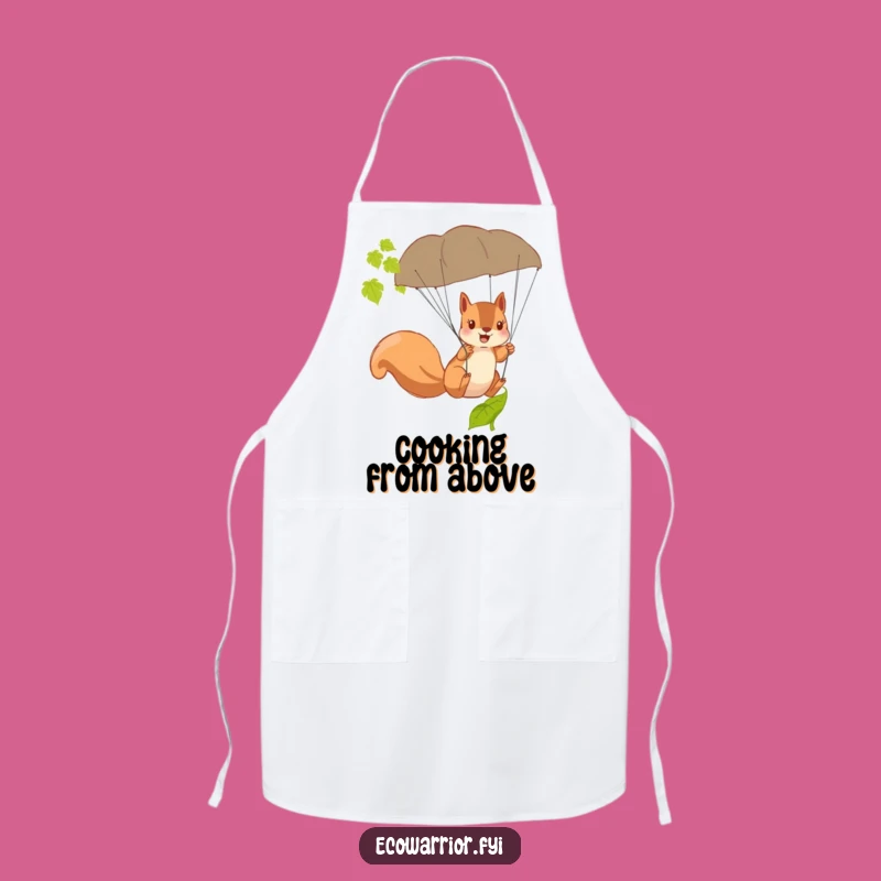 Funny Squirrel Parachute Apron - Hilarious Kitchen Adventure Gear