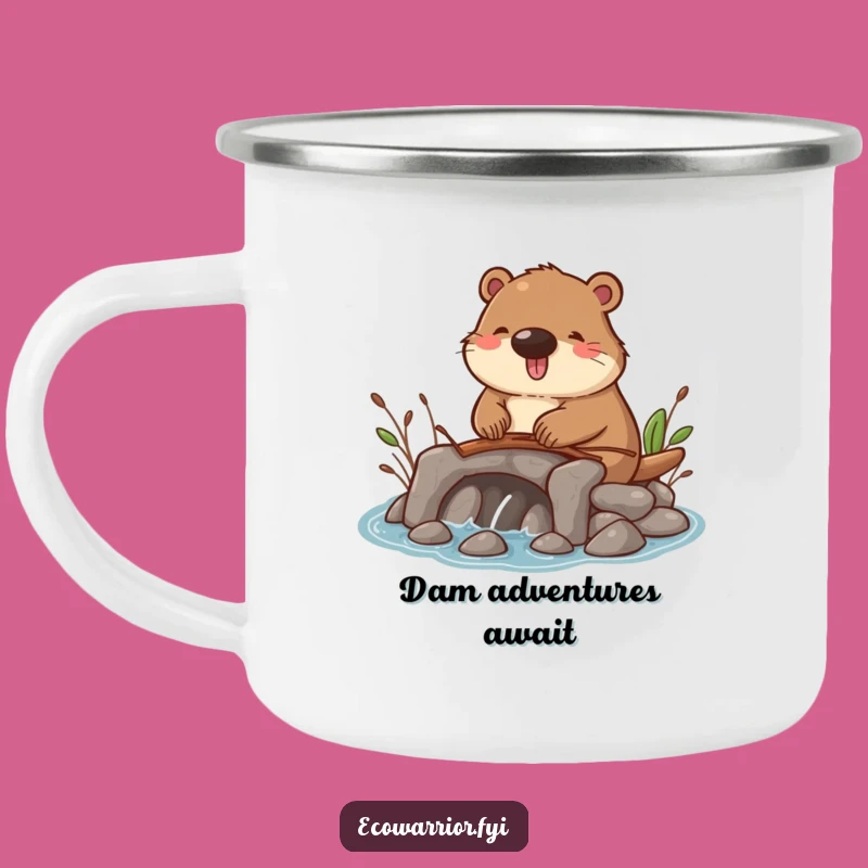 Funny Beaver Dam Builder Camping Mug: Durable & Hilarious Outdoor Drinkware Gift