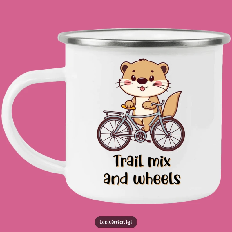 Funny Otter Camping Mug: Recycled Ride Adventure, Hilarious Outdoor Eco-Gift