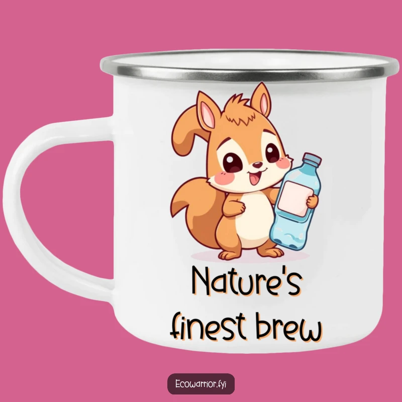 Funny Squirrel Camping Mug: Determined Eco-Adventure Fuel, A Hilarious Outdoor Gift