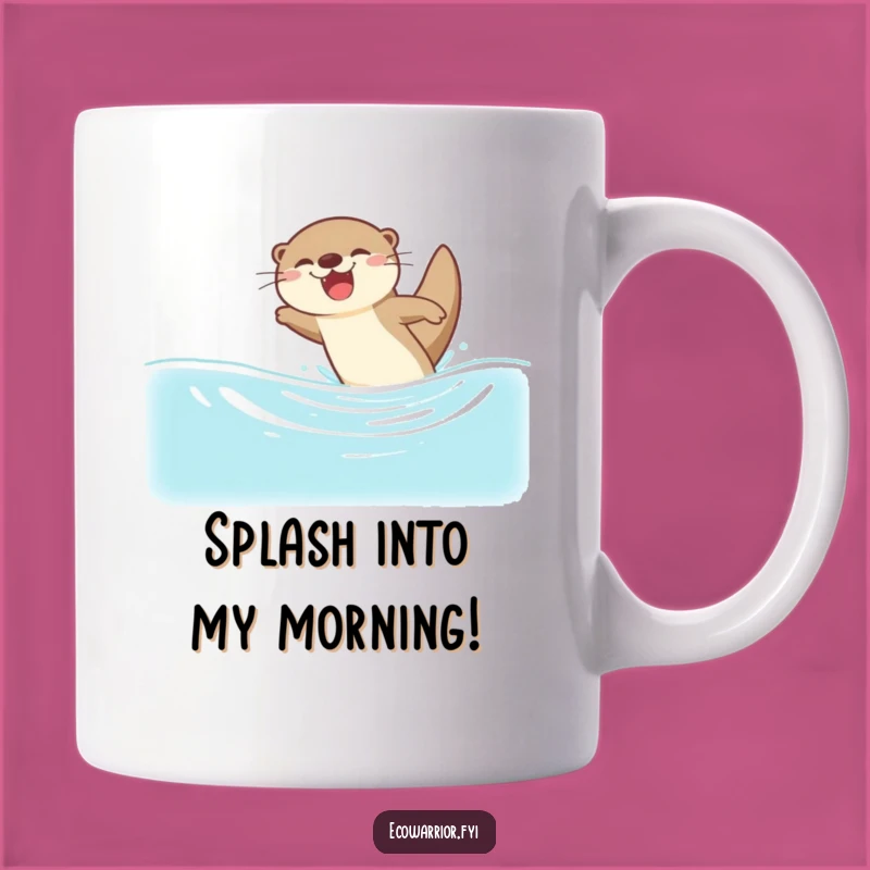 Funny Otter Dive Mug - Joyful Splash and Hilarious Gift Idea