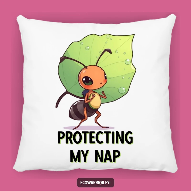 Funny Ant Pillow: Diligent Leaf Shield Ant, Soft & Hilarious Insect Decor Gift
