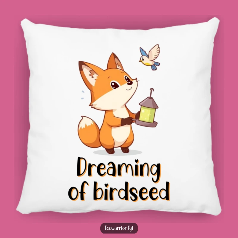 Funny Curious Fox Pillow: Cozy Comfort with a Touch of Woodland Wonder