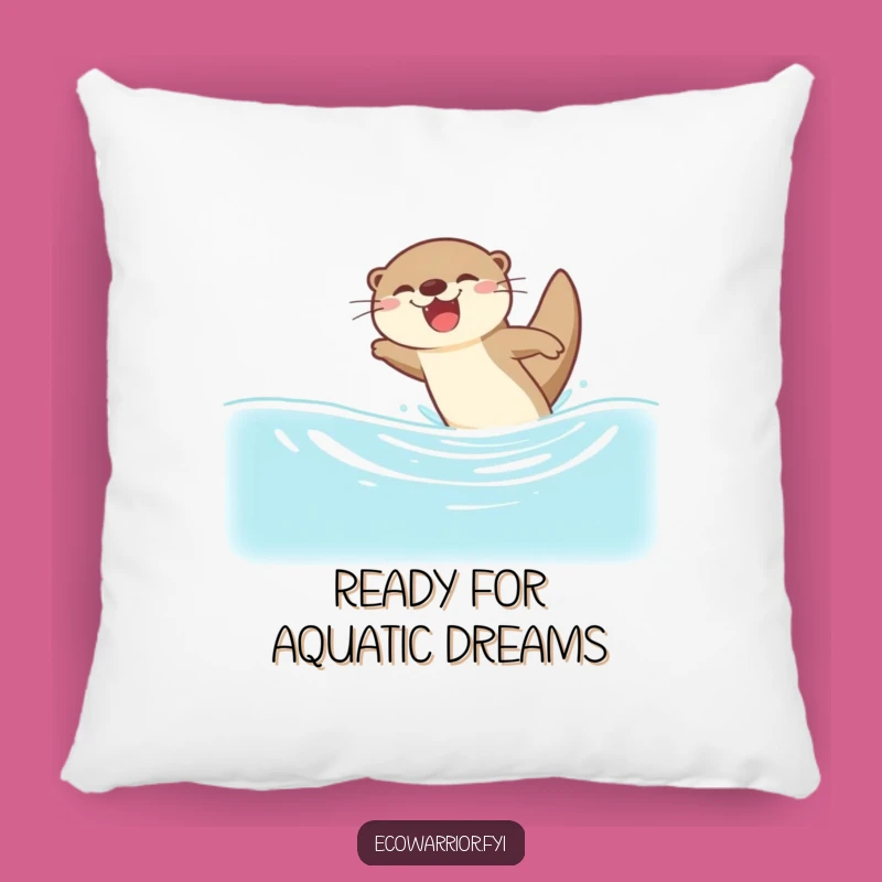 Funny Otter Dive Pillow - Cozy Comfort, Pure Joy
