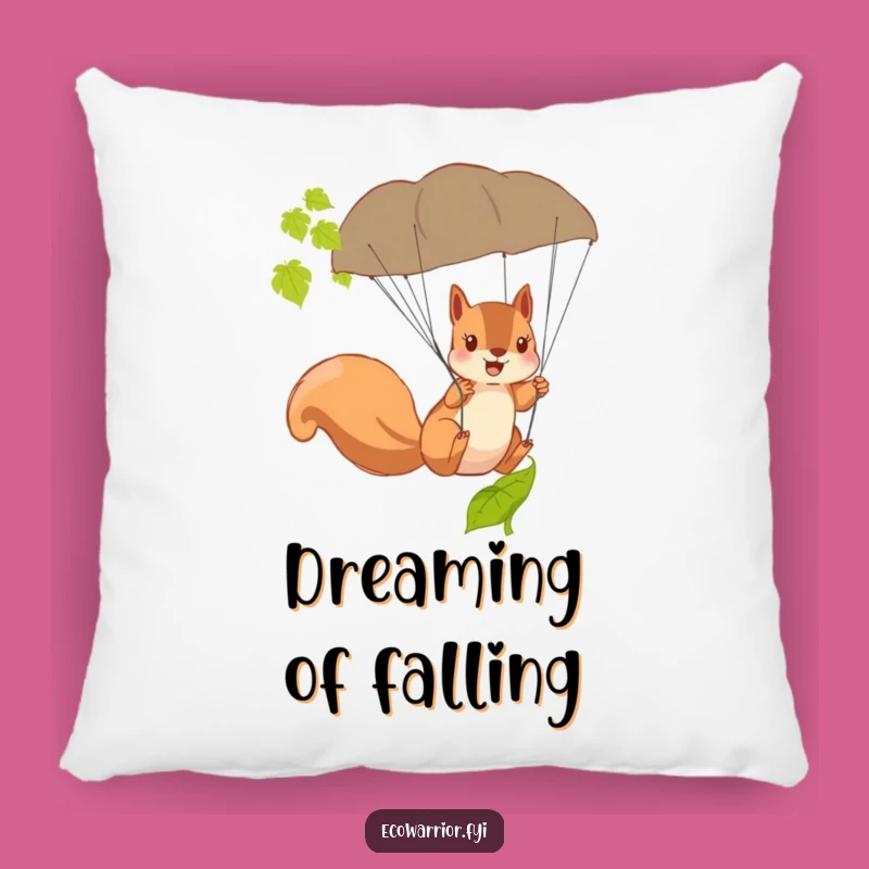 Funny Squirrel Parachute Pillow - Comfy Acrobatic Decor