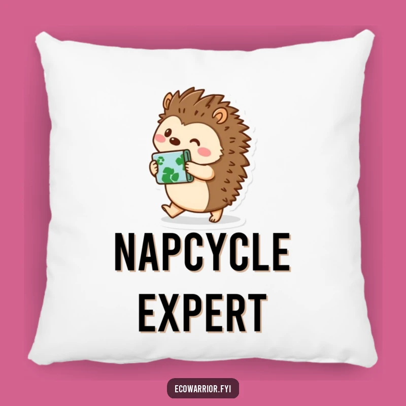 Funny Hedgehog Pillow: Cuddle Up with Eco-Friendly Humor - Great Gift