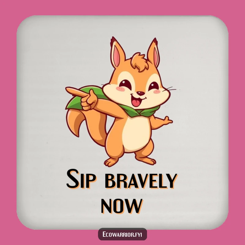 Funny Squirrel Adventure Coaster Set: Brave Squirrel Leading, Protect Surfaces with Courage