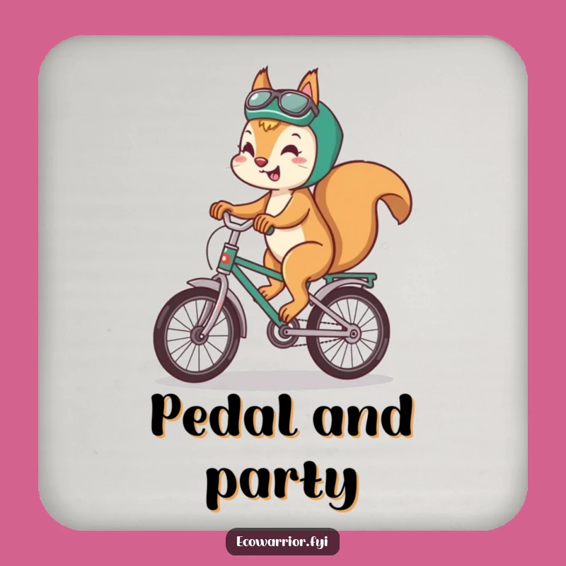 Funny Squirrel Eco Coaster: Protect Surfaces with Playful Art, Funny Gift