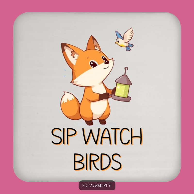 Funny Fox Coasters: Protect Surfaces with Curious Woodland Charm