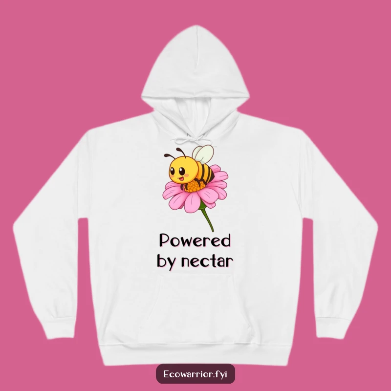 Cozy Funny Bee Bloom Hoodie - Warmth and Buzz
