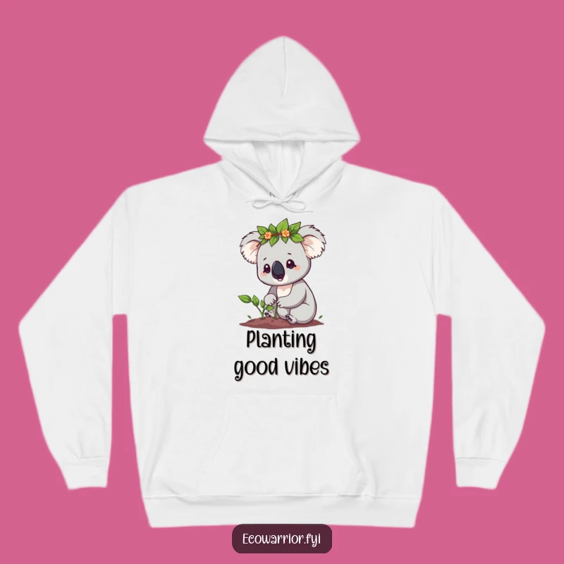Funny Koala Sapling Hoodie: Cozy Determined Gardener, Ultimate Nature Funny Gift
