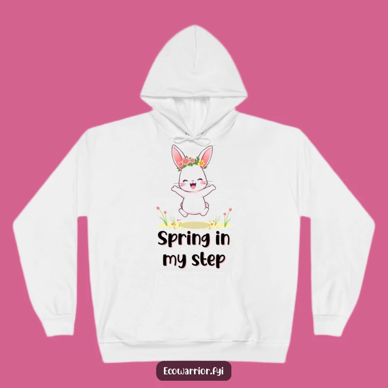 Funny Rabbit Hoodie: Cozy Flower Crown Sweatshirt, Gifts for Joyful Souls