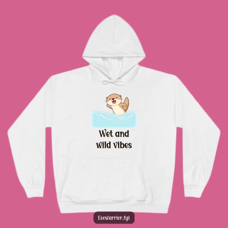 Cozy Funny Otter Dive Hoodie - Embrace Your Inner Joy