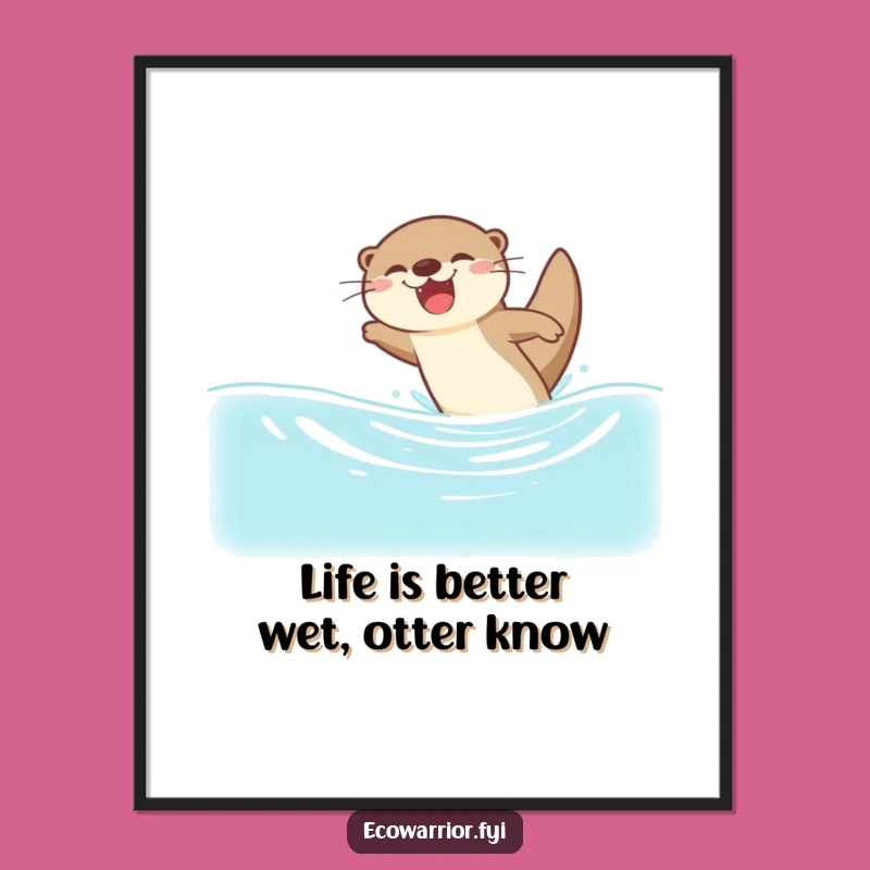 Free Printable Otter Wall Art: Joyful Downloadable Art for Playful Spaces