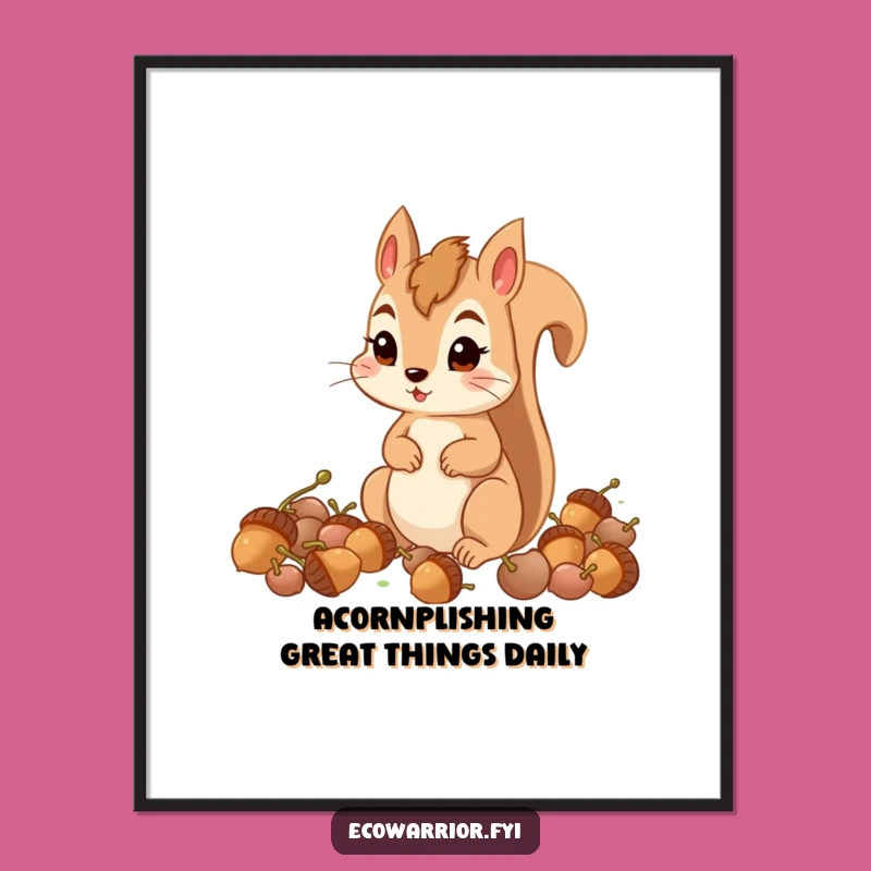 Funny Free Printable Squirrel Art: Determined Downloadable Wall Decor for Acorn Lovers