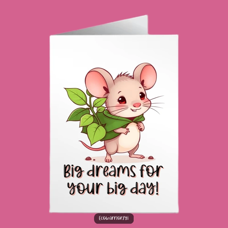 Free Printable Birthday Card Brave Mouse Planter For A Growing Downloadable Gift