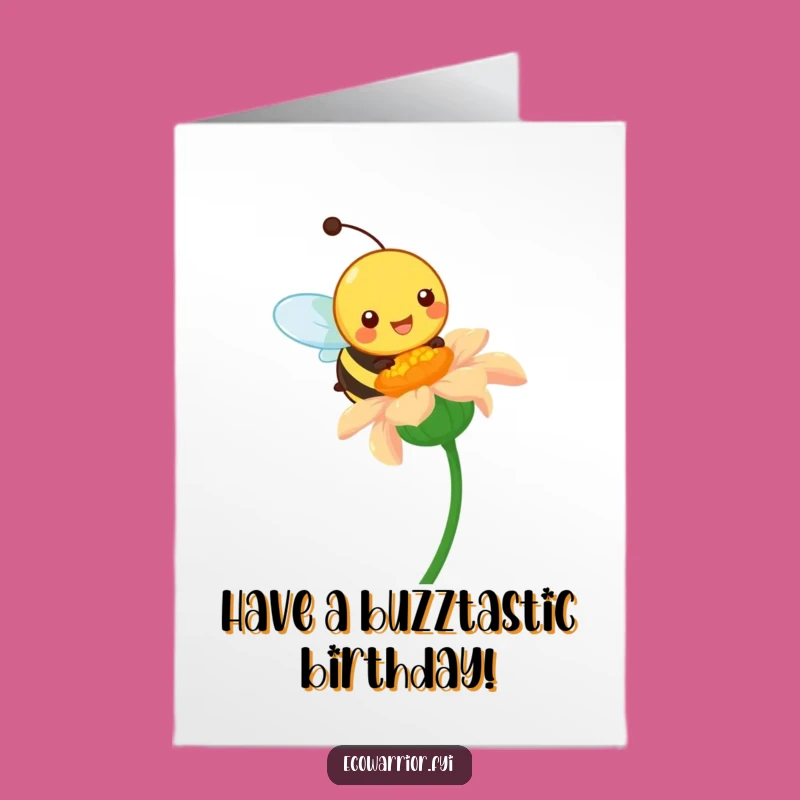 Free Printable Bee Birthday Card: Buzzing with Joy, Downloadable Fun!