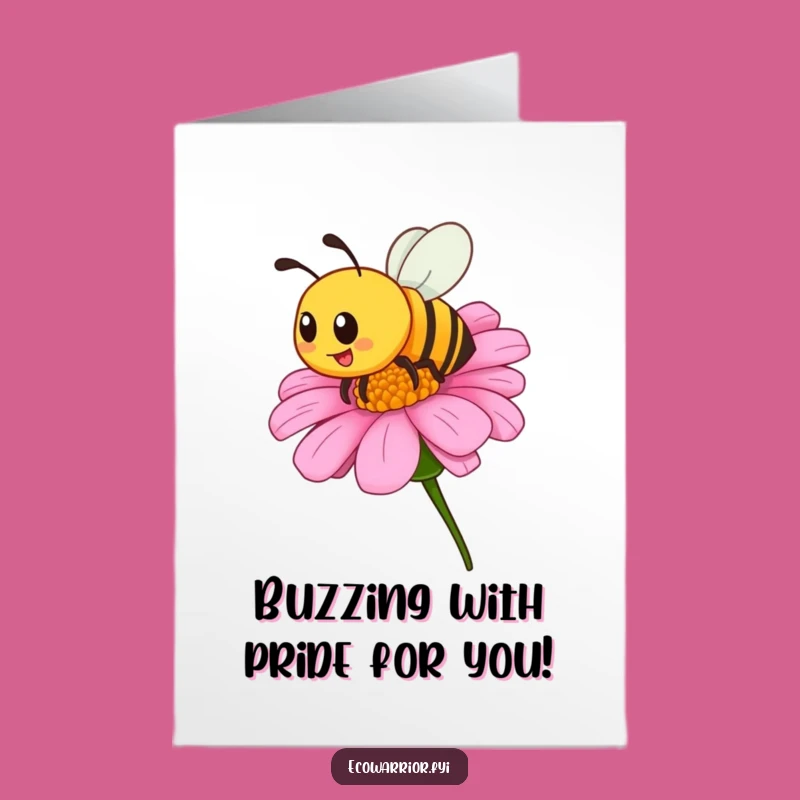 Free Printable Bee Congrats Card: Buzzing Downloadable Gift for Blooming Success