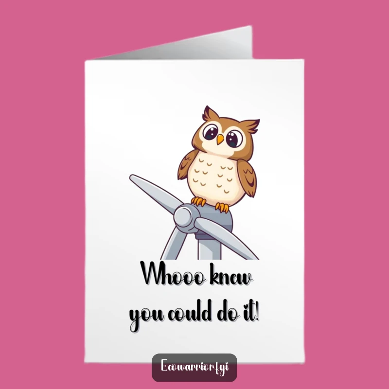 Wise Owl Congrats Card: Free Printable Downloadable DIY Gift!