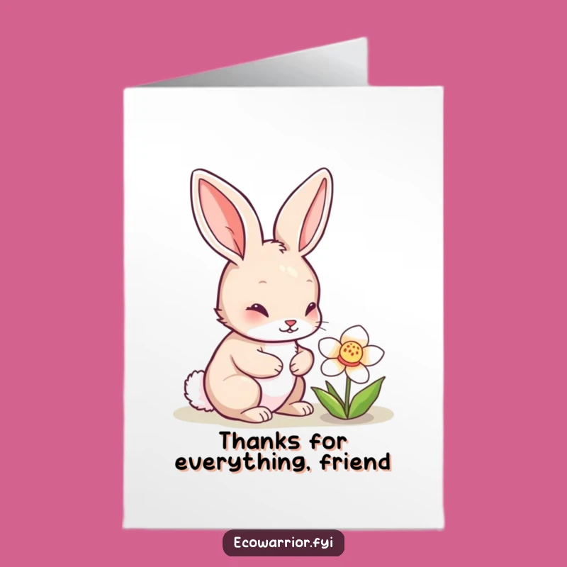 Sweet Free Printable Thank You Card - Curious Rabbit Floral