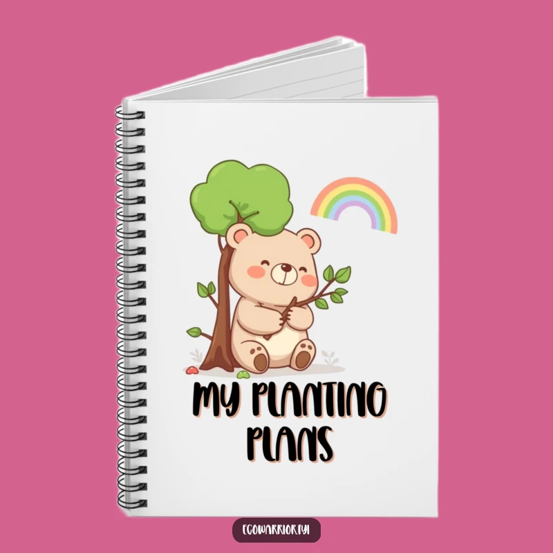 Funny Bear Rainbow Notebook: Jot Down Ideas with Happy Nature Flair