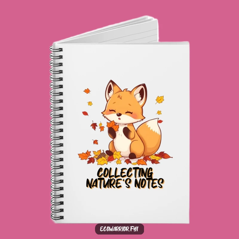 Funny Fox Journal - Autumn Leaf Collecting Creative Notebook