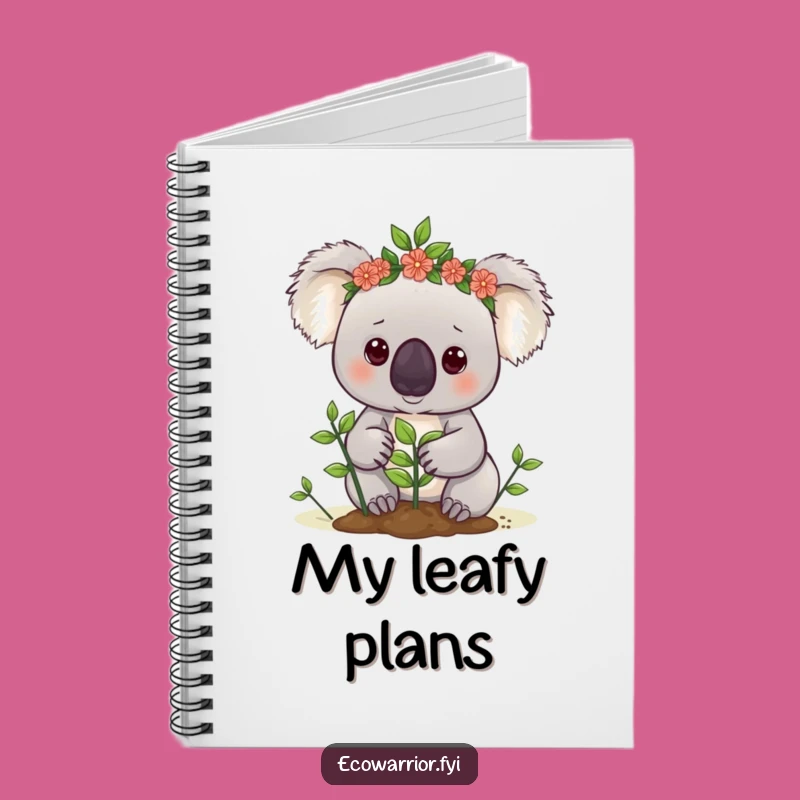 Funny Koala Gardener Notebook: Cute Eco Journal, Determined & Useful Funny Gift