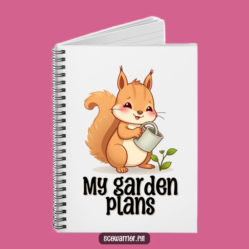 Funny Squirrel Notebook: Cheerful Gardener's Journal, Creative Gift for Writers