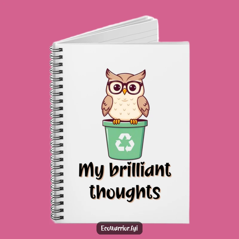 Funny Wise Owl Notebook: Jot Down Ideas with a Spectacled Bird, Hilarious Journal Gift