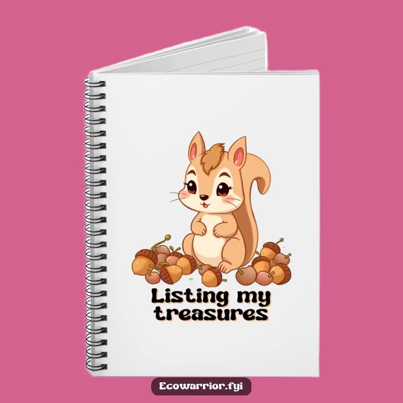 Funny Squirrel Acorn Collector Notebook: Determined Character Journal Gift