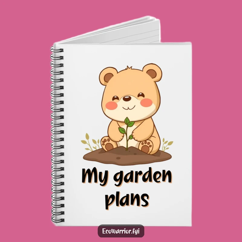 Funny Bear Gardener Notebook: Planting Journal Funny Gift