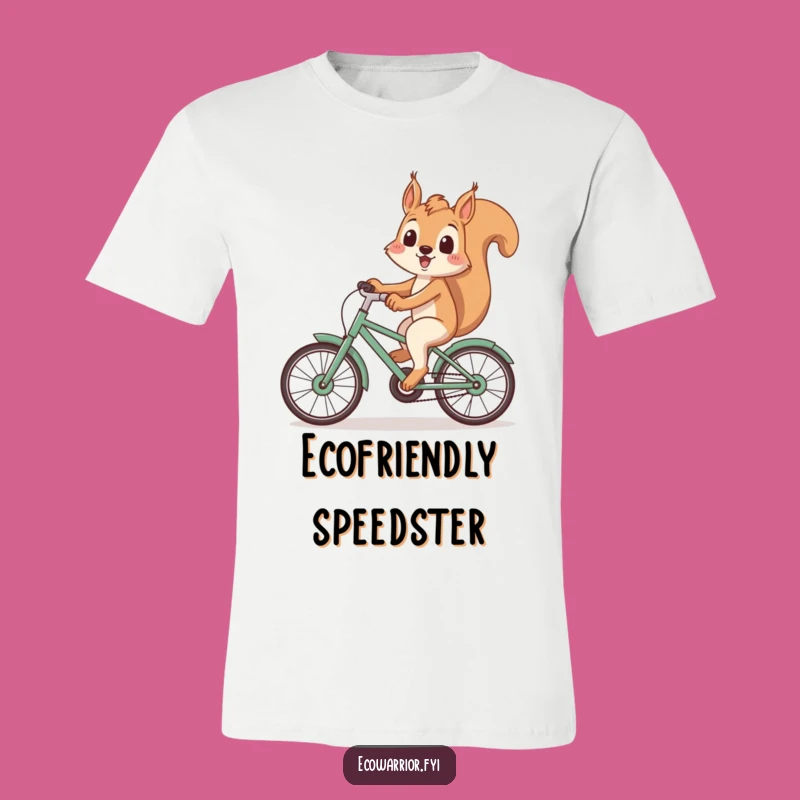 Funny Squirrel Bike T-Shirt: Recycled Ride, Eco-Conscious Hilarious Gift