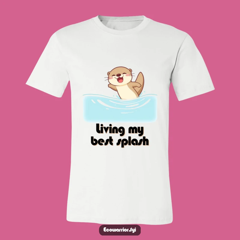 Funny Otter Dive T-Shirt - Wear Your Gleeful Spirit