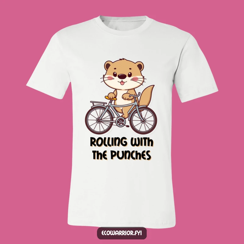 Funny Otter T-Shirt: Recycled Ride Style, Hilarious Eco-Gift for Playful Souls