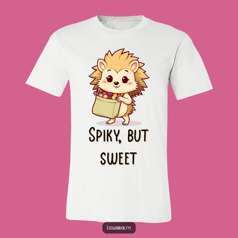 Funny Hedgehog T-Shirt: Treat Hunter Style, Hilarious Eco-Gift for Organized Fun