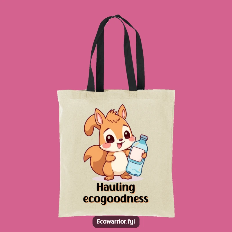 Funny Squirrel Tote Bag: Carry Your Essentials with Hilarious Eco-Determination